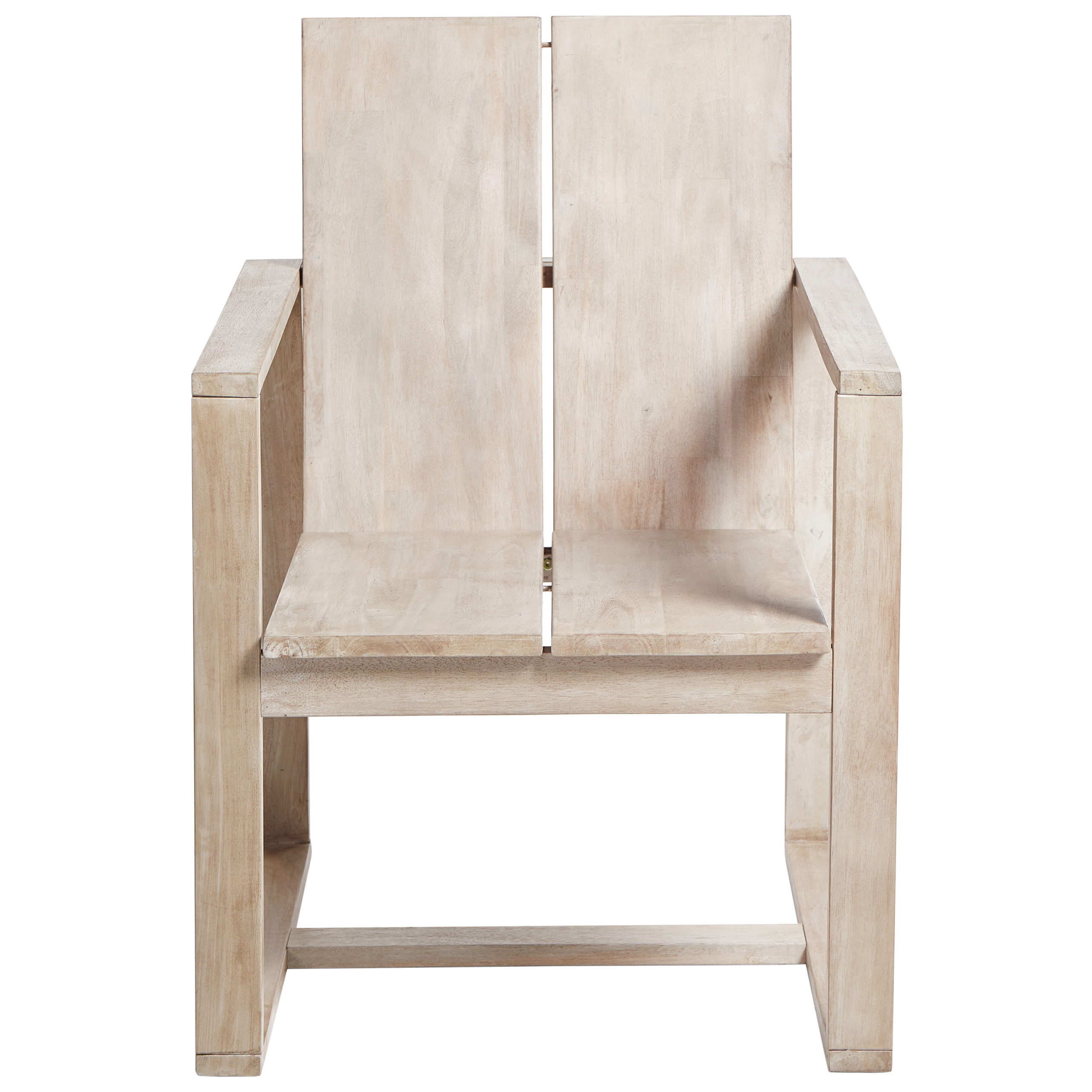 Chaise de jardin Acacia Blanc cassé AZZANELLO Beliani - Image 5
