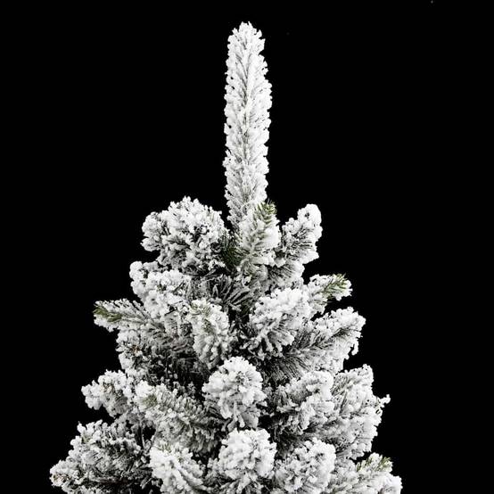 Sapin de Noël | Arbre de Noël artificiel Blanc 240 cm PVC, métal et plastique Maison Chic - Image 8