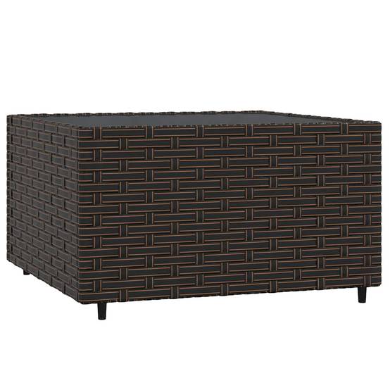 ComfortXL - Petit Salon de Jardin 3 Pièces Résine Tressée Modulable Coussins Verts Inclus pour Balcon Marron – ComfortXL Outdoor Living - Image 6