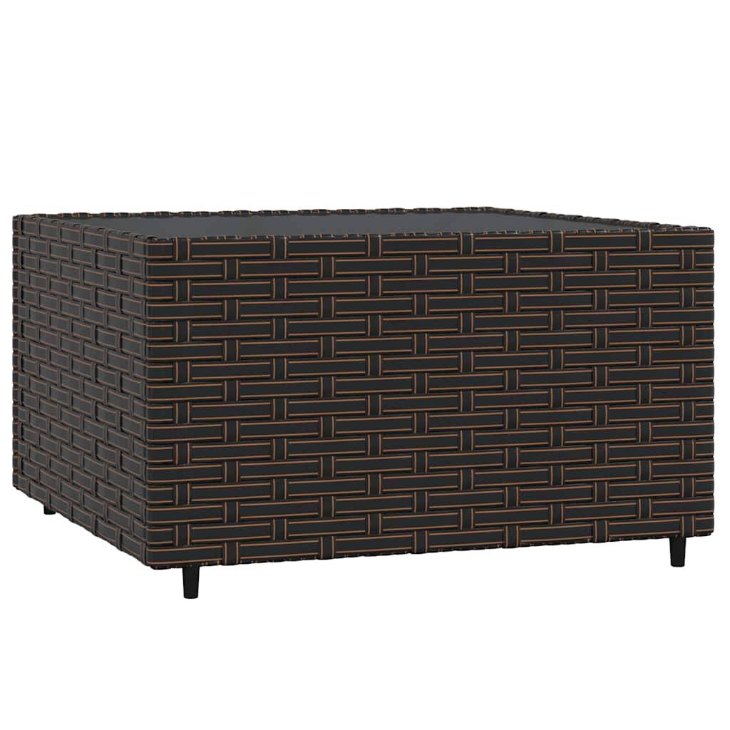 ComfortXL - Petit Salon de Jardin 3 Pièces Résine Tressée Modulable Coussins Verts Inclus pour Balcon Marron – ComfortXL Outdoor Living - Image 6