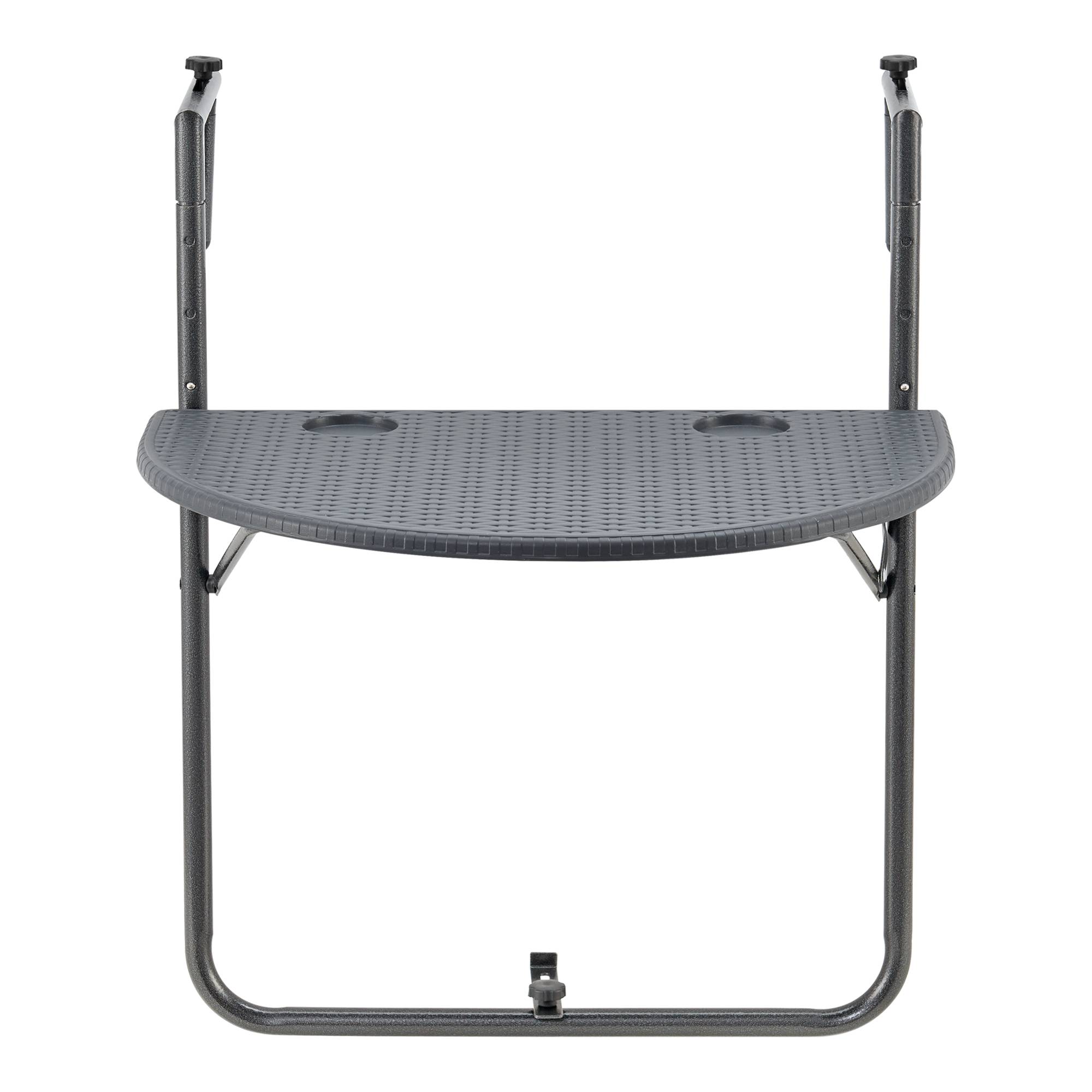 [en.casa] - Table de balcon suspendue Cicala rabattable et réglable en hauteur 83,5 x 60 x 64 cm [en.casa] - Image 4