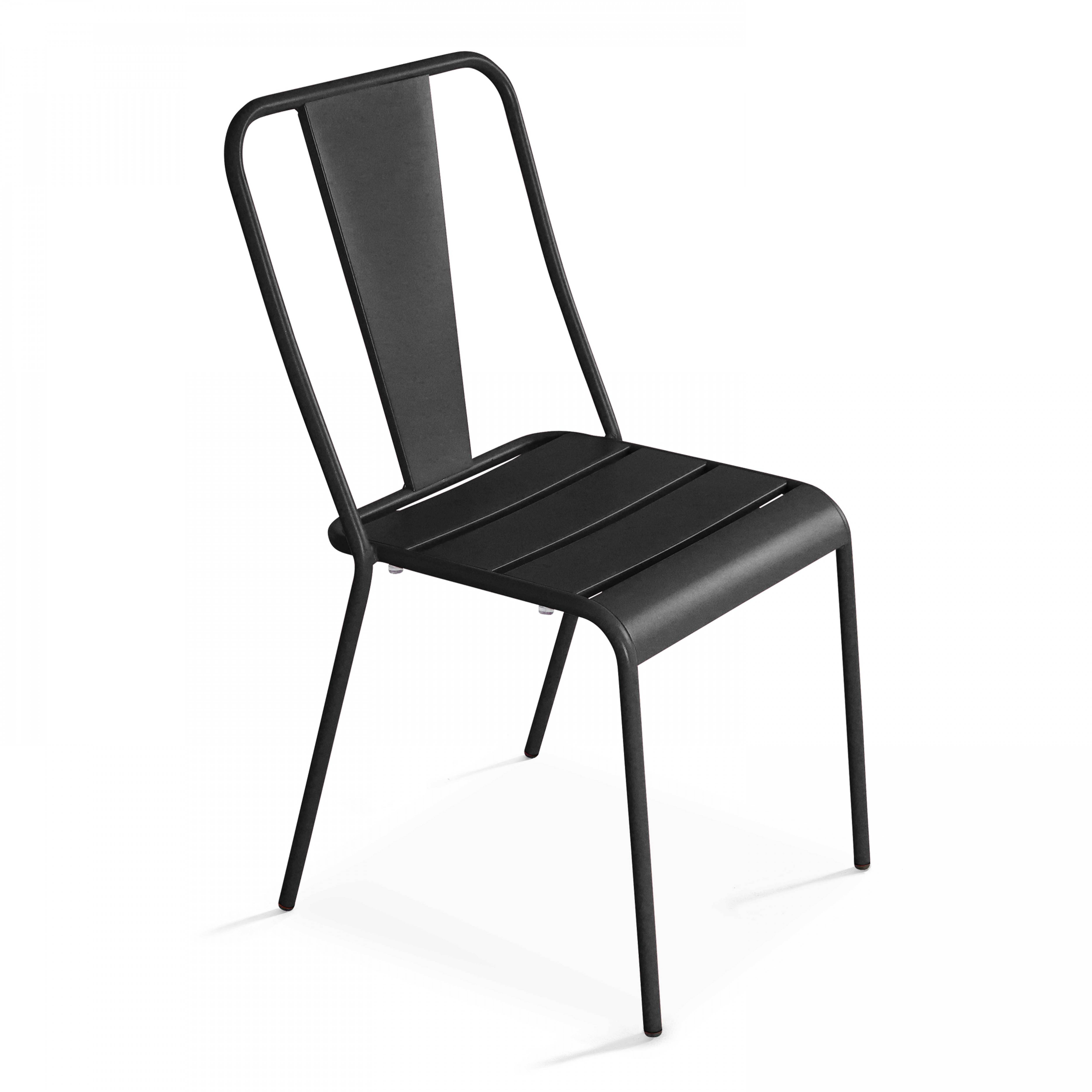 Oviala - Ensemble table inclinable de jardin et 2 chaises gris Palavas - Oviala - Image 5