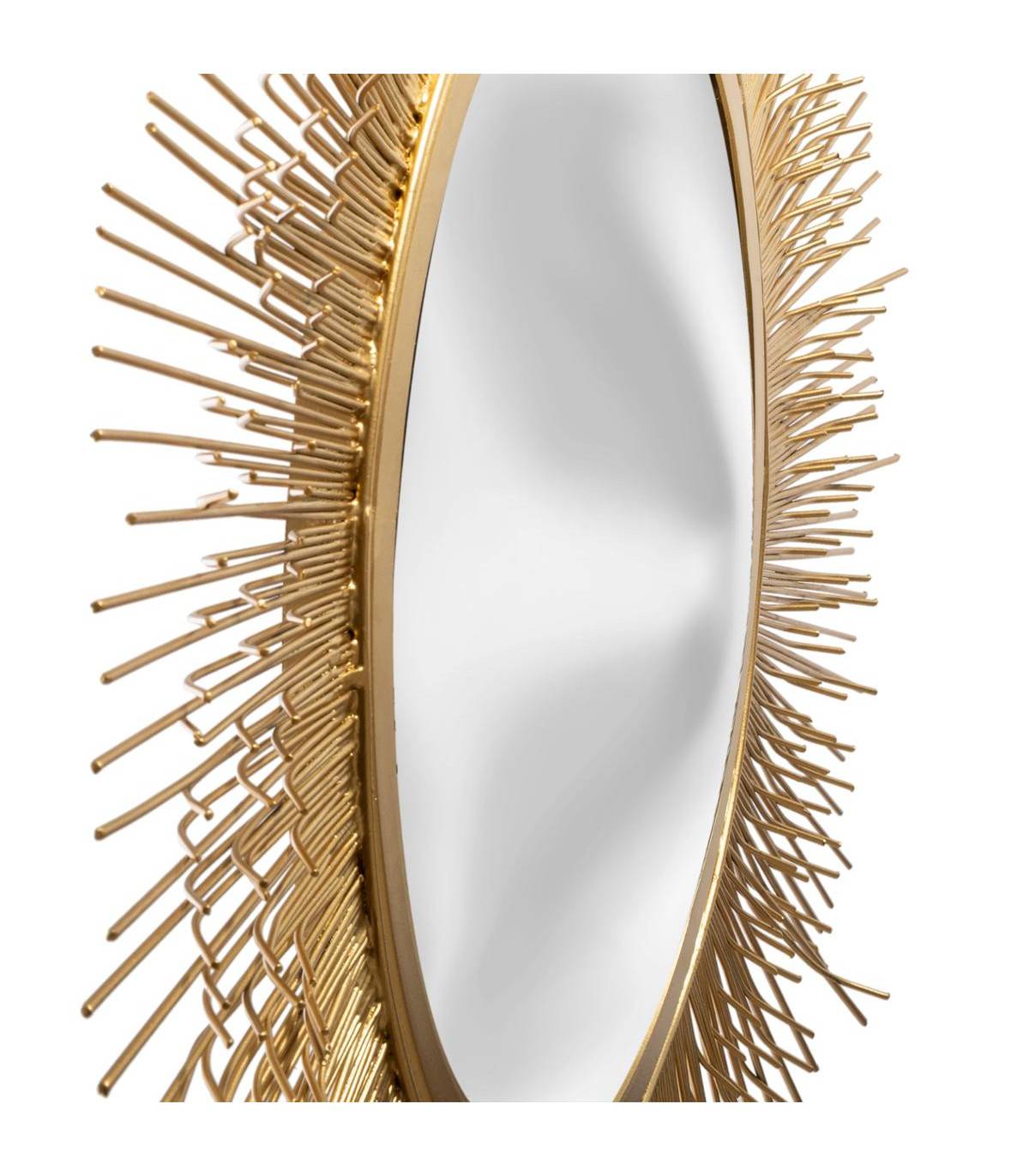 Miroir mural Soleil en Métal Doré D 58 cm - Image 4