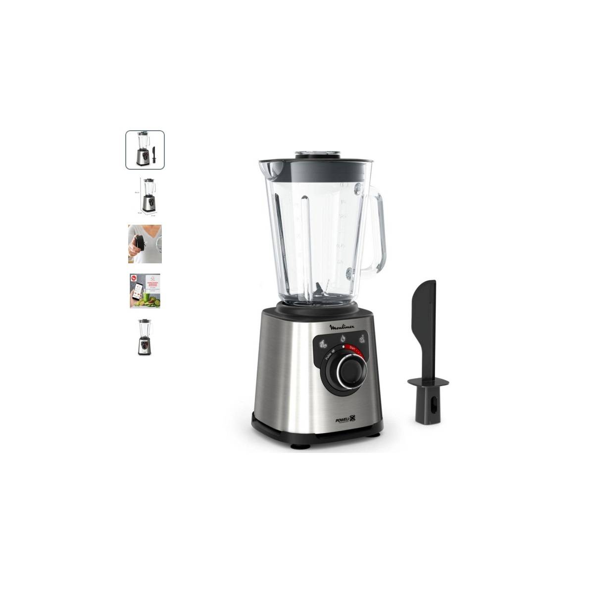 Moulinex - Blender 1.5l 1200w inox LM871D10 Moulinex - Image 1