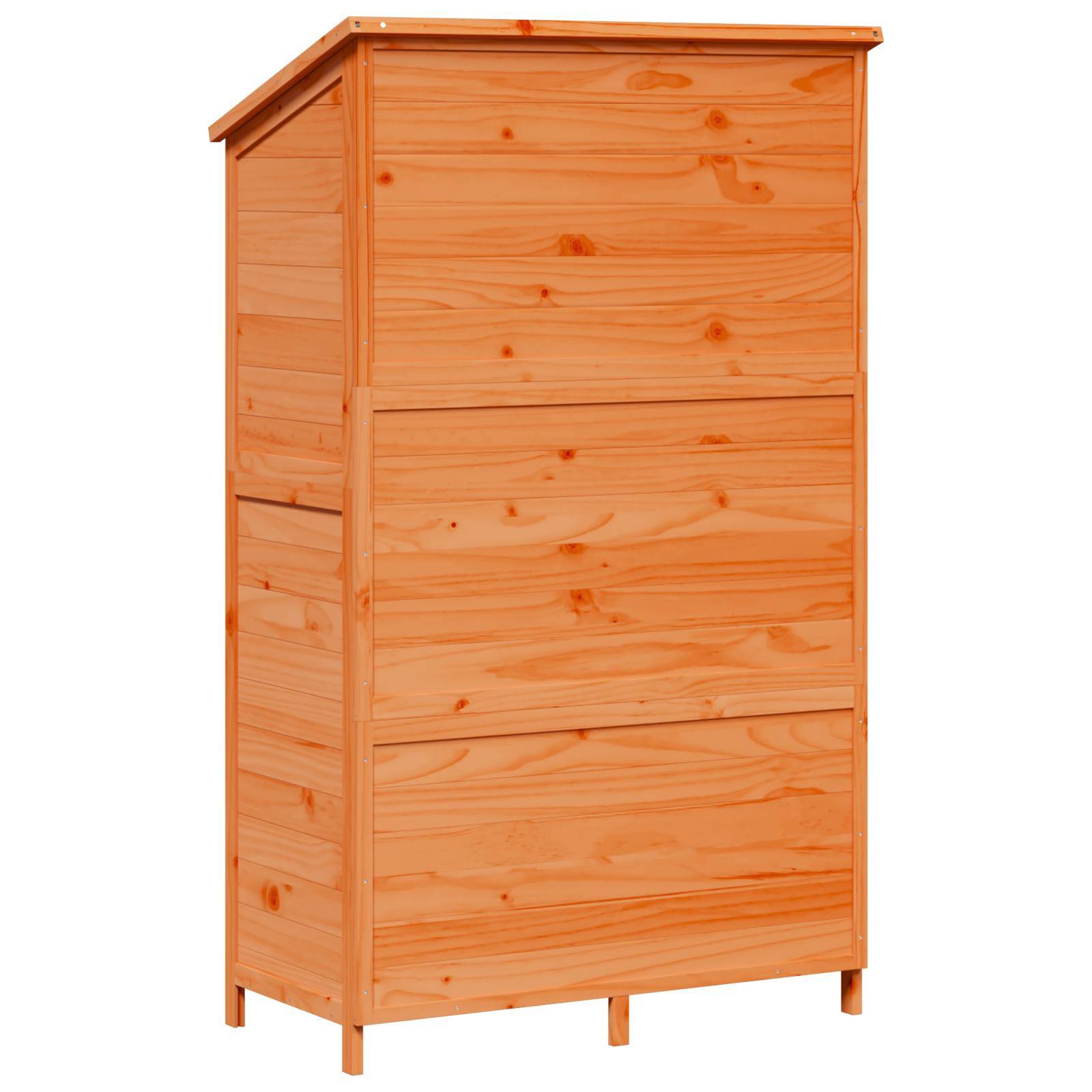 Vidaxl - Abri de jardin Marron 106,5 x 56 x 176 cm Bois de Sapin Massif vidaXL 42033451 - Image 8