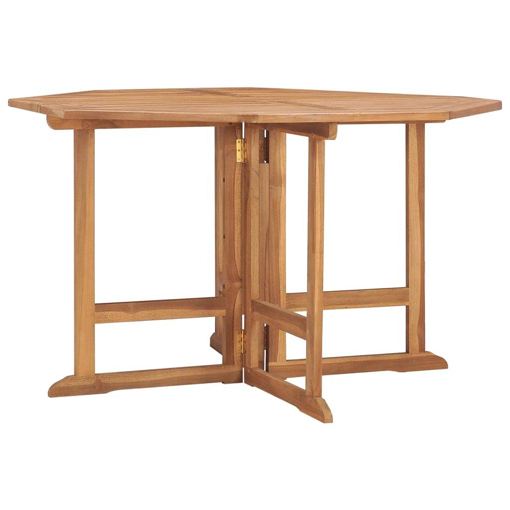ComfortXL - Table de Jardin Carrée Pliable 110cm en Bois de Teck Massif, Robuste et Pratique – ComfortXL Outdoor Living - Image 1