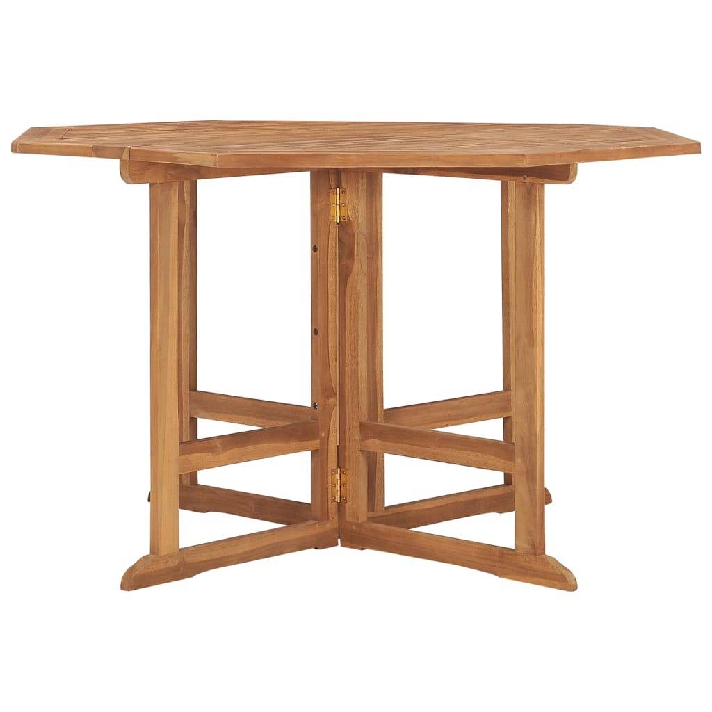 ComfortXL - Table de Jardin Carrée Pliable 110cm en Bois de Teck Massif, Robuste et Pratique – ComfortXL Outdoor Living - Image 2