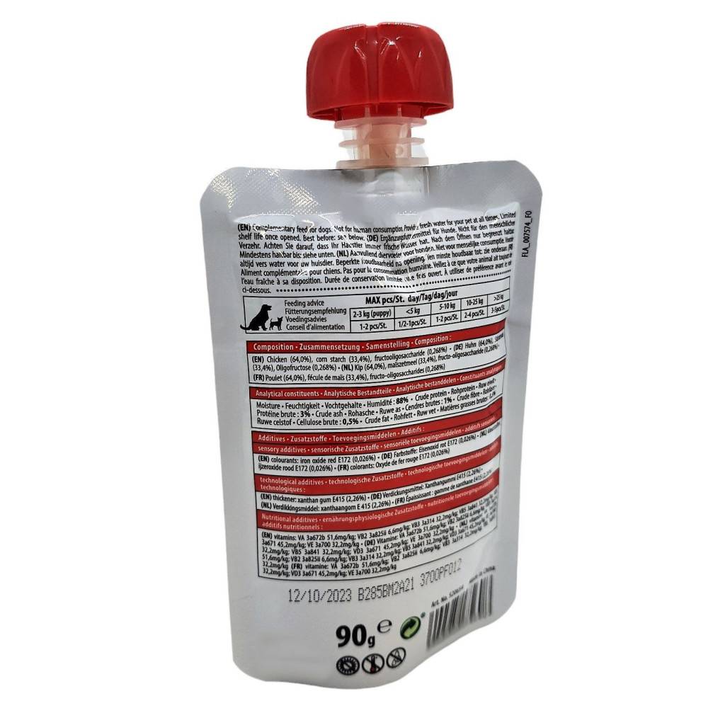 Flamingo - Friandises gourde de 90 g, gout poulet pour chien - Image 3