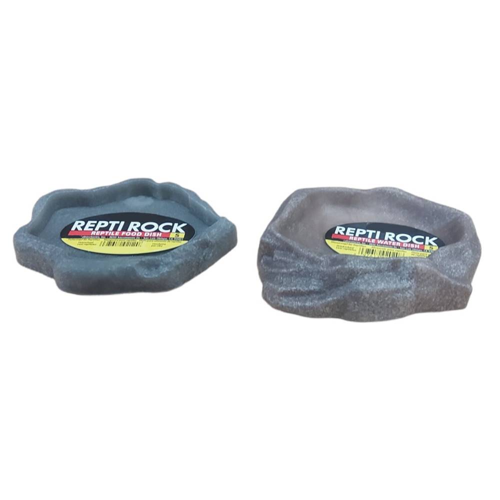 Lot d'abreuvoir et mangeoire taille S pour reptiles - Image 1