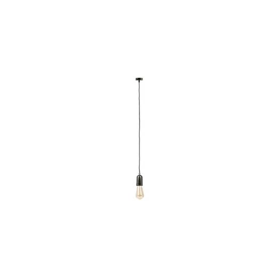 Suspension Vintage - Noir Aluminium - Câble Noir - Image 1