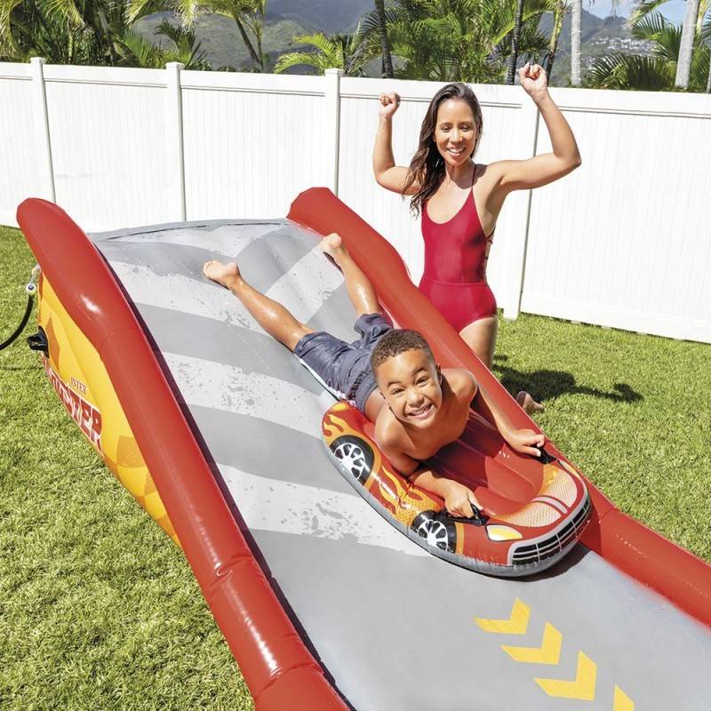 Intex - Aire de jeux gonflable Gliss party Formule 1 Intex - Image 4