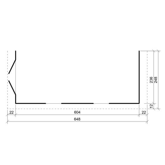 Timbela - Abri de Jardin Qualité Premium 14,30 m² / H231x248x648 cm avec plancher e paroi latérale - Timbela M941-CAVERN STEEL - Image 5