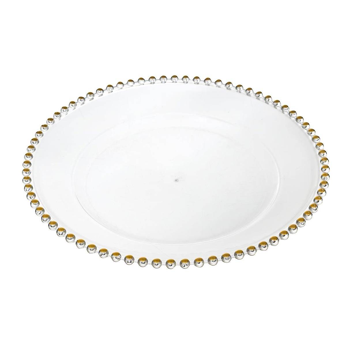 The Home Deco Factory - Plat de Présentation "Sabah" 31cm Transparent - Image 1