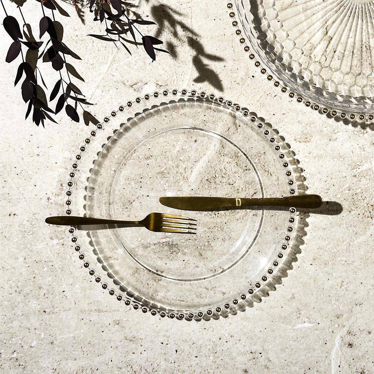 The Home Deco Factory - Plat de Présentation "Sabah" 31cm Transparent - Image 4