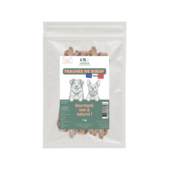 Trachées de bœuf pour chiens – Friandises naturelles riches en collagène, idéales pour les articulations - Image 1