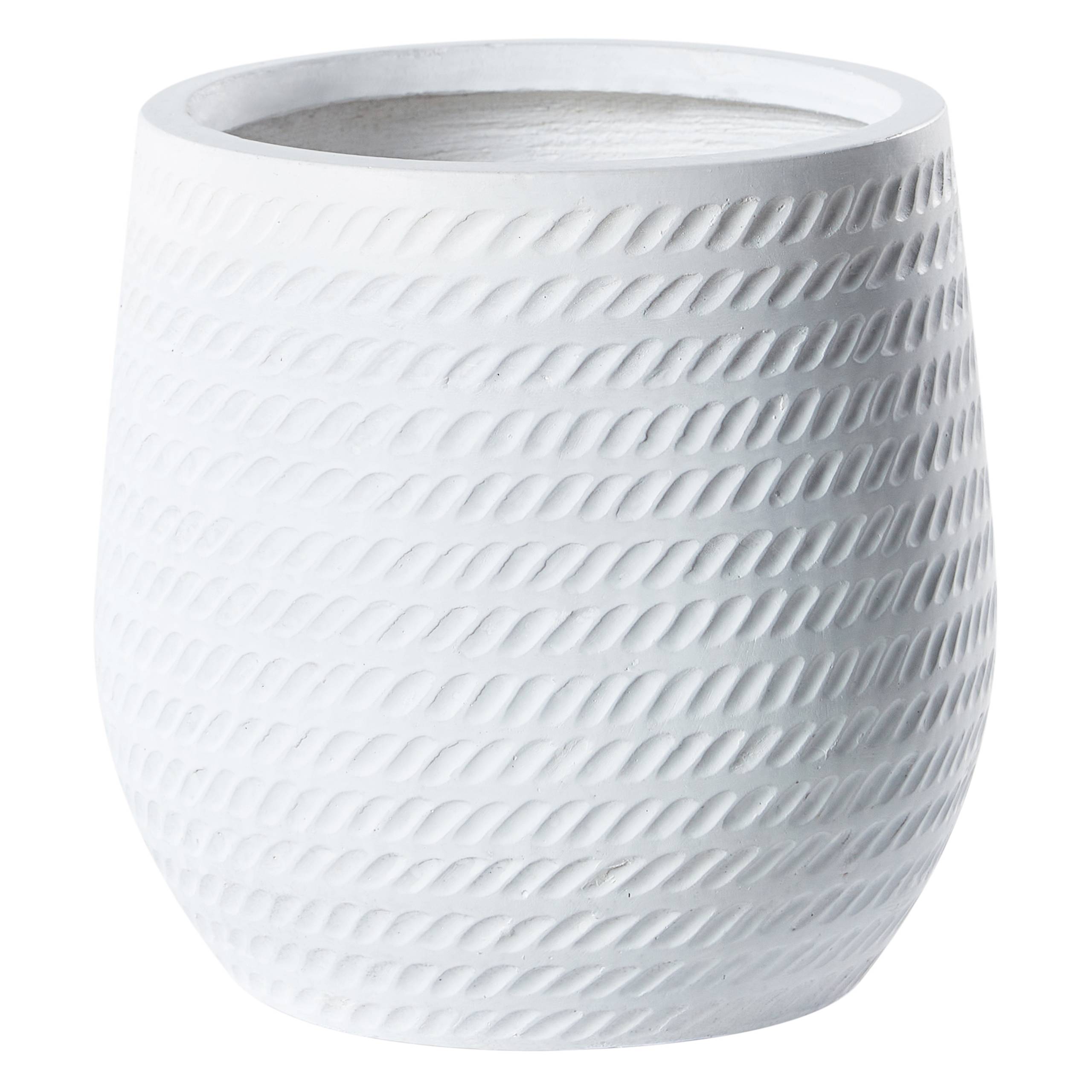 Beliani - Cache-pot d'extérieur Fibre d'argile Blanc cassé LIVADIA - Beliani - Image 2
