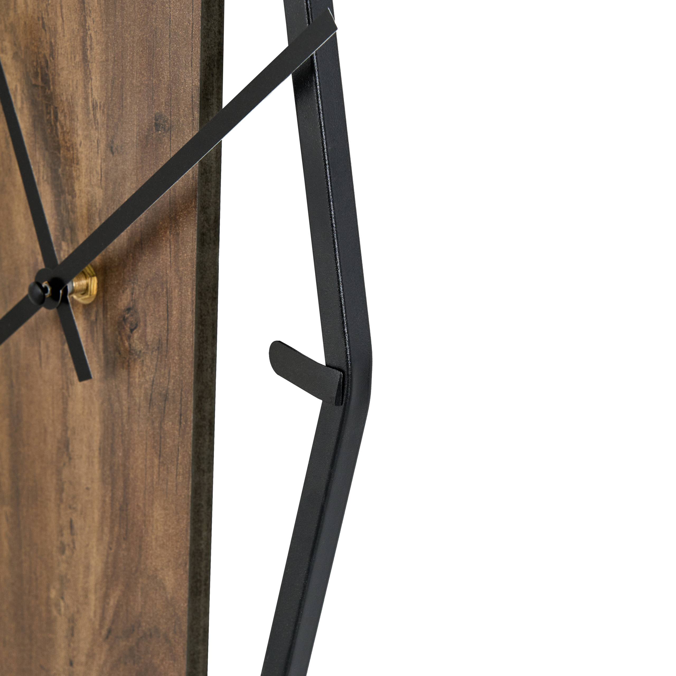 Beliani - Horloge murale MDF Marron CLISSON - 25x4x51- Beliani - Image 4