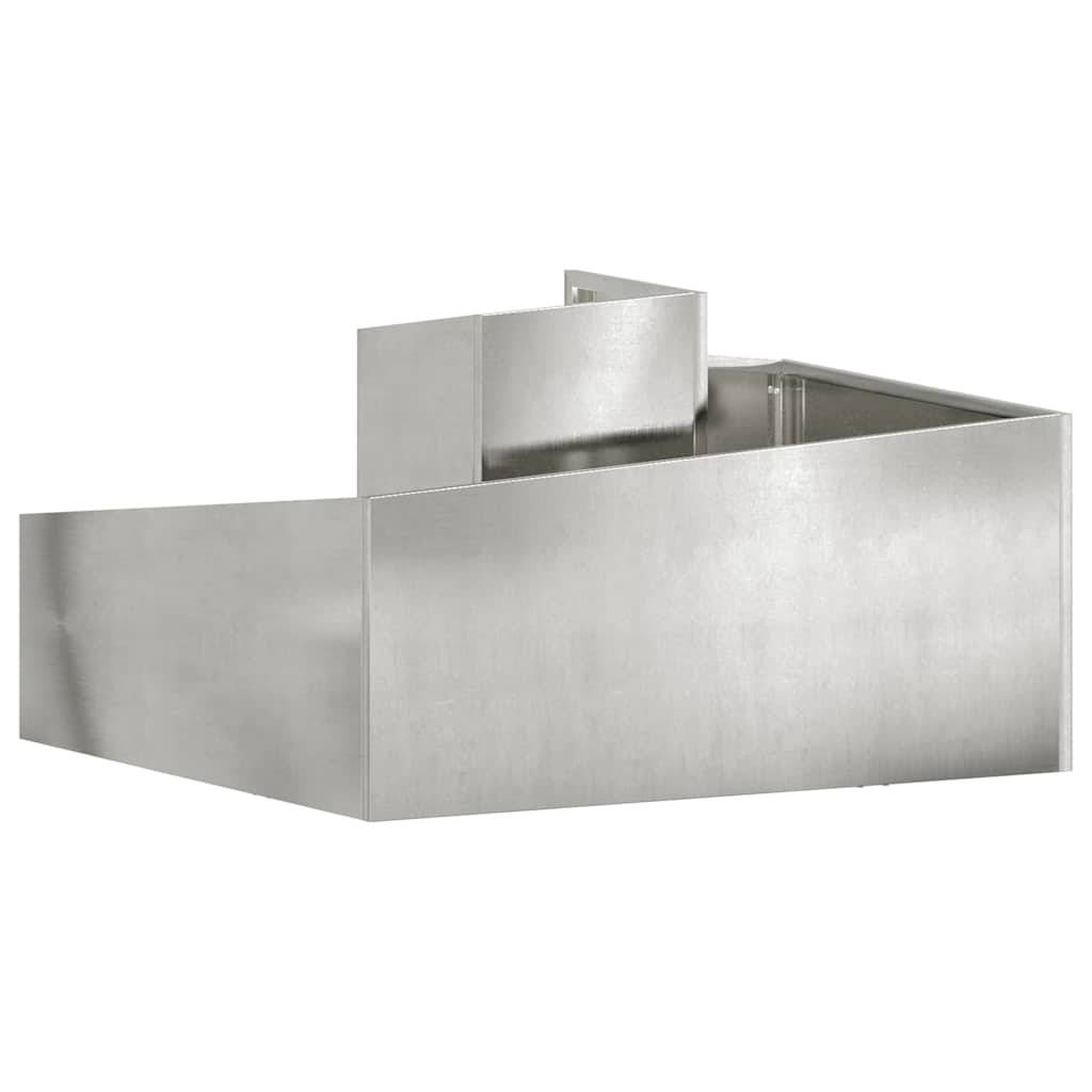 Maison Chic - Cache-pot, Pot De Fleurs Argent 80 x 80 x 50 cm Acier inoxydable g351 - Image 6