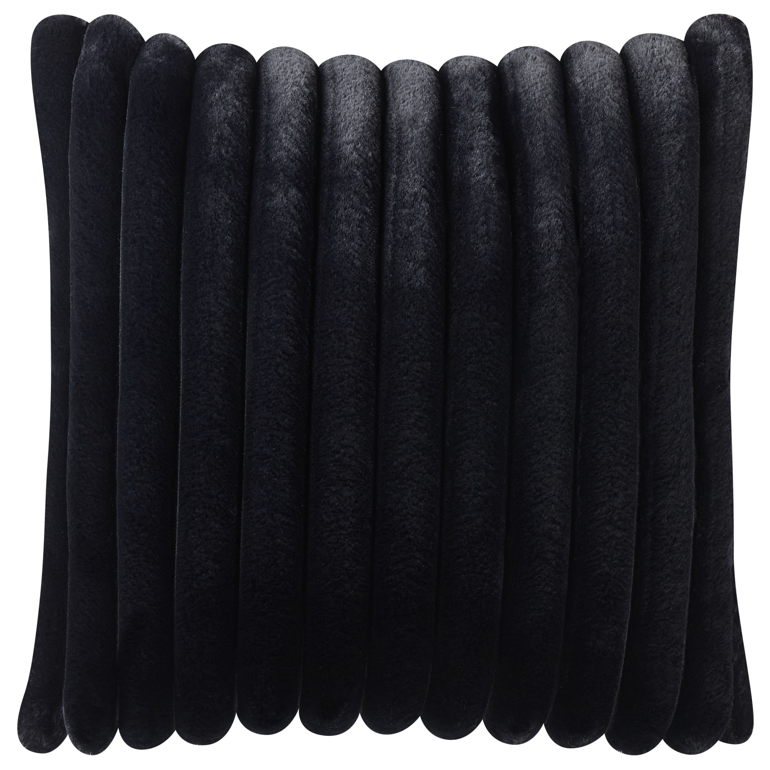 Coussin décoratif Fourrure synthétique Noir RAKYA - Beliani - Image 3