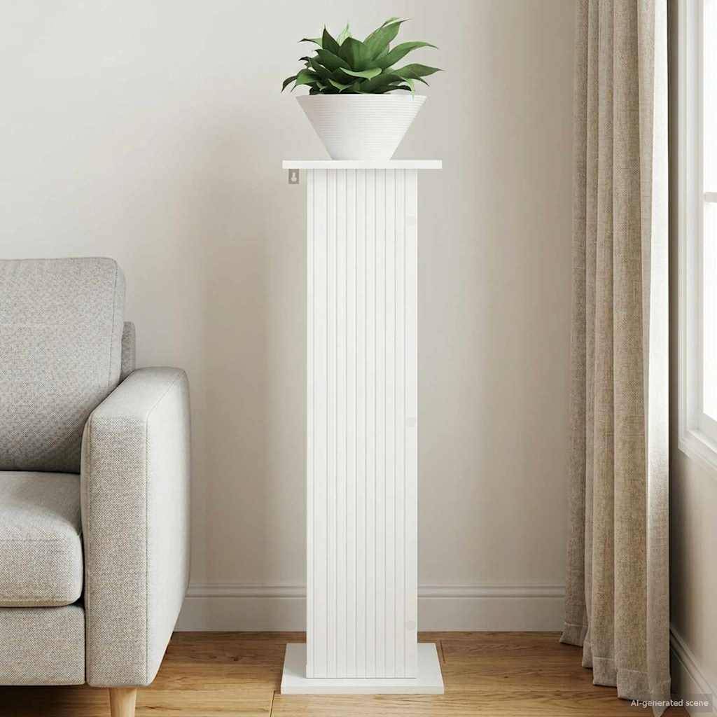Vidaxl - Support de Plante Blanc brillant 30,5 x 30 x 100,5 cm vidaXL 899752 - Image 1