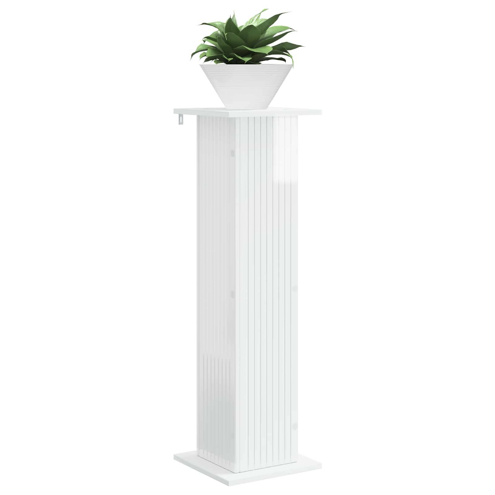 Vidaxl - Support de Plante Blanc brillant 30,5 x 30 x 100,5 cm vidaXL 899752 - Image 4
