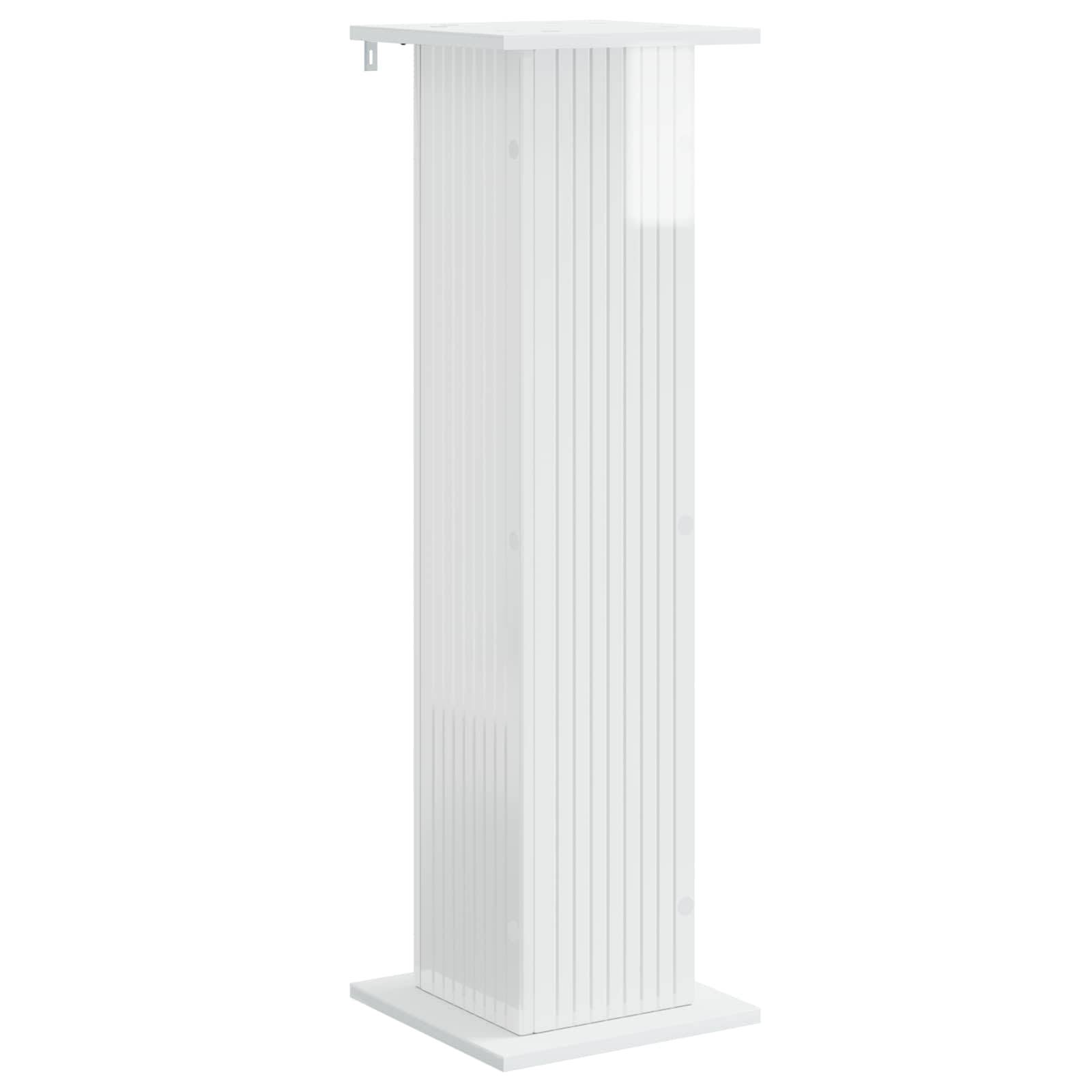 Vidaxl - Support de Plante Blanc brillant 30,5 x 30 x 100,5 cm vidaXL 899752 - Image 2