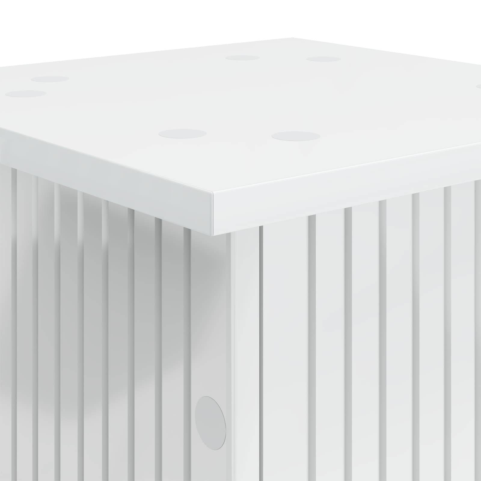 Vidaxl - Support de Plante Blanc brillant 30,5 x 30 x 100,5 cm vidaXL 899752 - Image 9