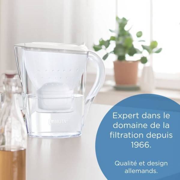 Carafe filtrante BRITA - Marella Graphite - Capacité 2,4L dont 1,4L d'eau filtrée - 1 Cartouche Maxtra Pro All-In-1 incluse - Image 6