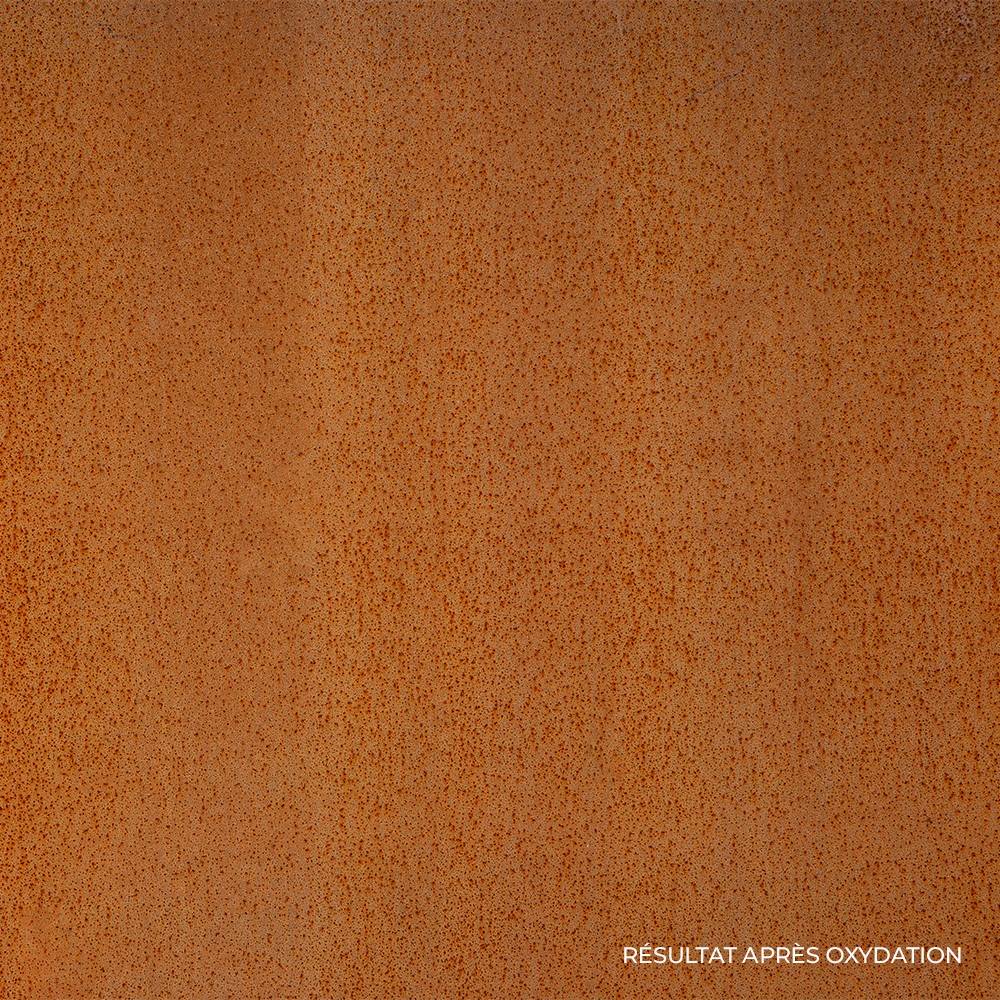Decklinea - Brasero extérieur 120 cm - Acier Corten - Chauffage Exterieur - Feu de Bois - Effet Rouille - H : 21 cm - Resistant au gel - Image 6