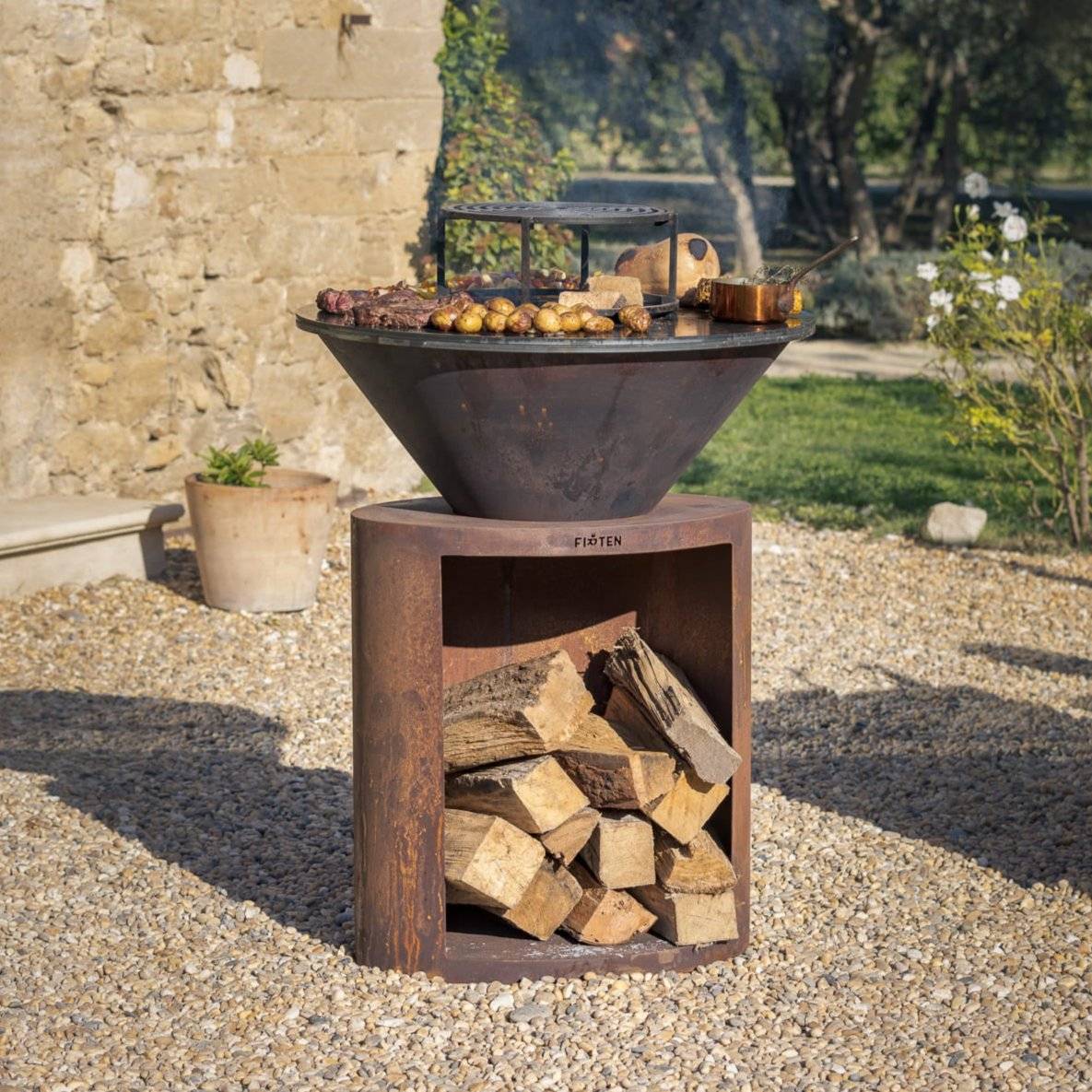 Brasero Ellipse 80 Corten - Image 2