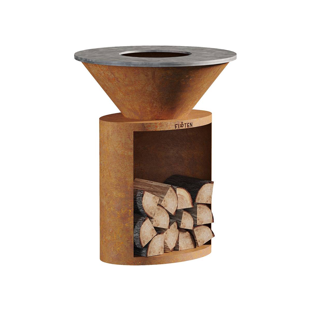 Brasero Ellipse 80 Corten - Image 1