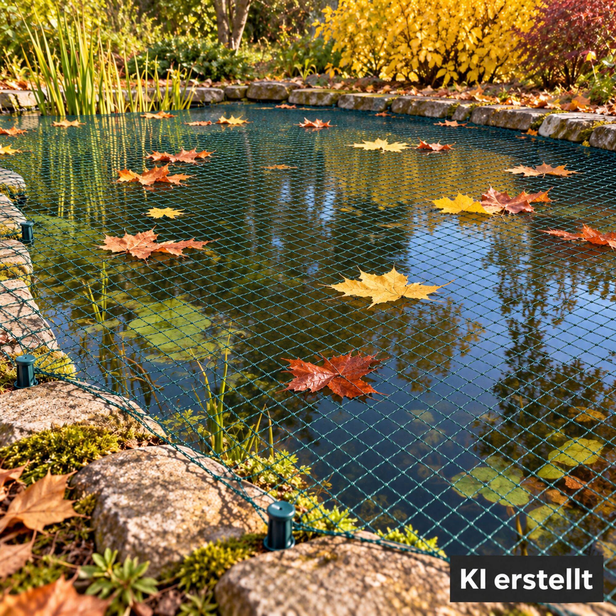 Aquagart - Filet de bassin 18 m x 12 m filet à feuilles, filet de silo, filet de protection contre les feuilles - Image 7