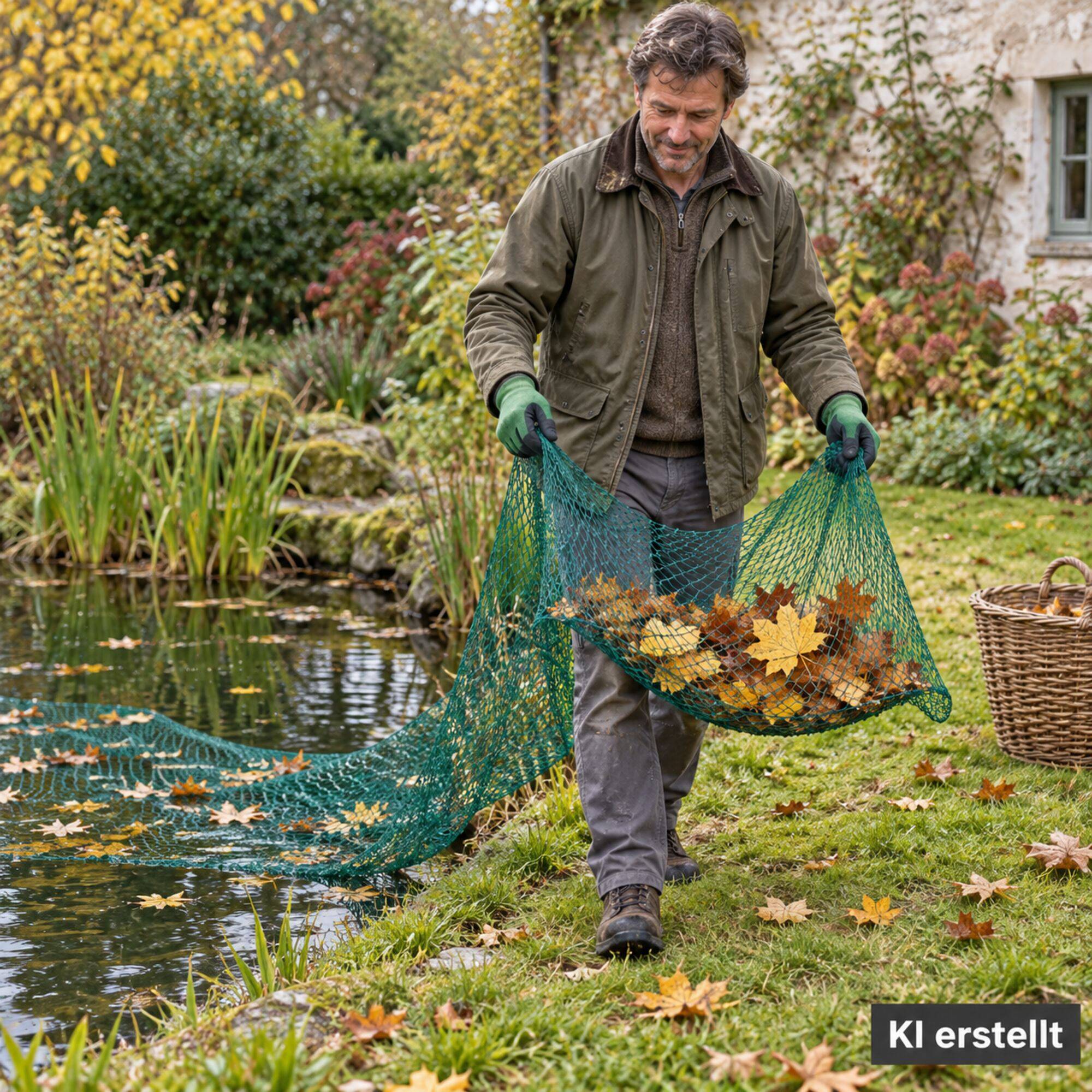 Aquagart - Filet de bassin 18 m x 12 m filet à feuilles, filet de silo, filet de protection contre les feuilles - Image 8