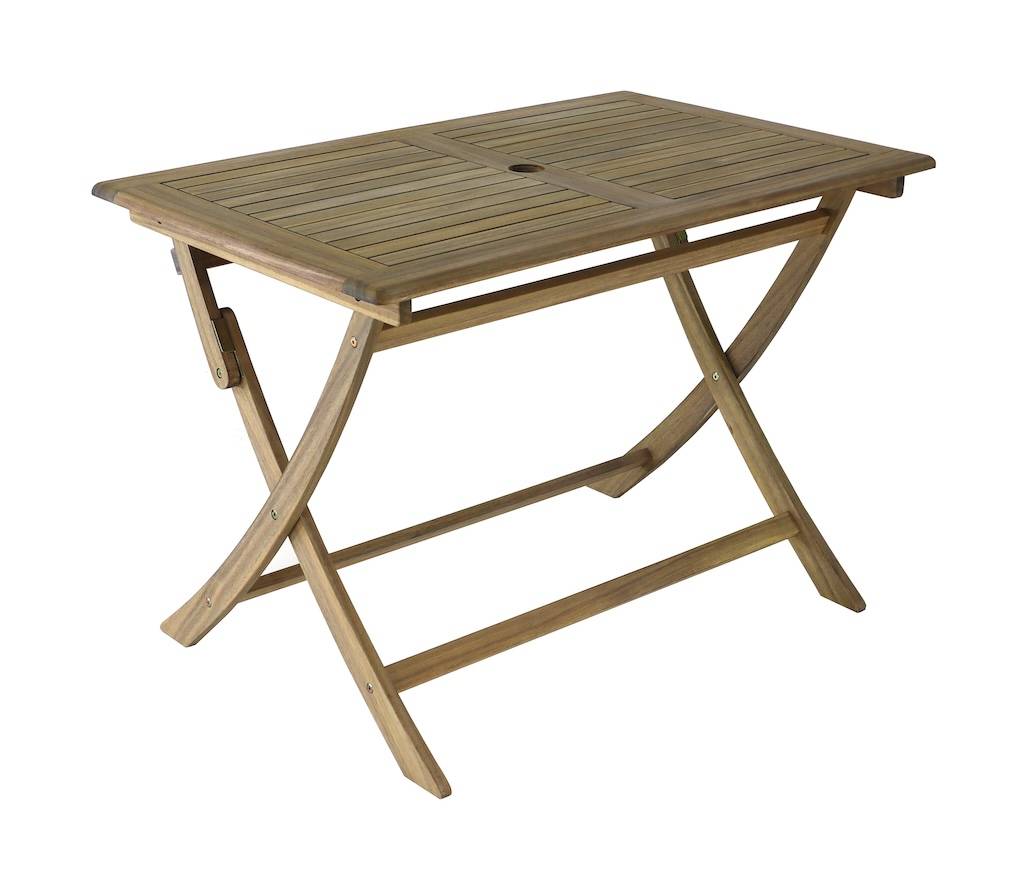 Proloisirs - Table pliante - SOPHIE - Acacia FSC 100% - 110 x 70 cm