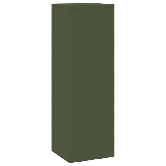 Paire de Porte-pots sur Pieds en Acier Durable pour Décoration Extérieure Jardin Vert Olive 75 cm – ComfortXL Outdoor Living - Image 5