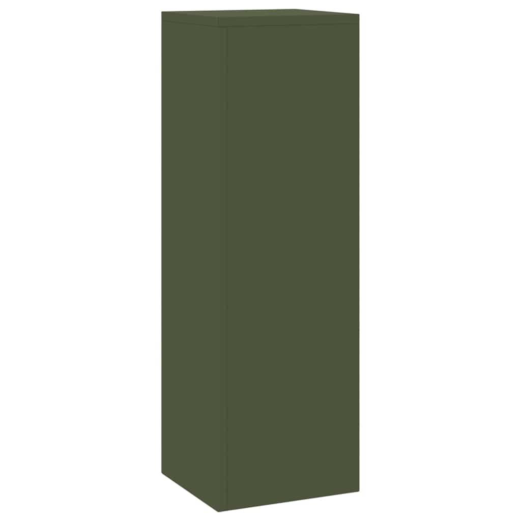 Paire de Porte-pots sur Pieds en Acier Durable pour Décoration Extérieure Jardin Vert Olive 75 cm – ComfortXL Outdoor Living - Image 5