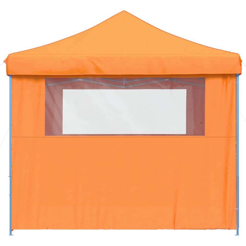 Tente de réception pliable acier et tissu Oxford orange et bleu 292 x 292 x 315 cm - PANGIVO - Image 5