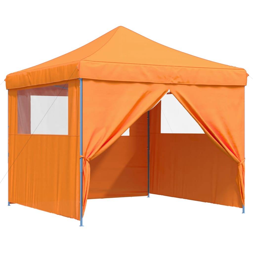 Tente de réception pliable acier et tissu Oxford orange et bleu 292 x 292 x 315 cm - PANGIVO - Image 7