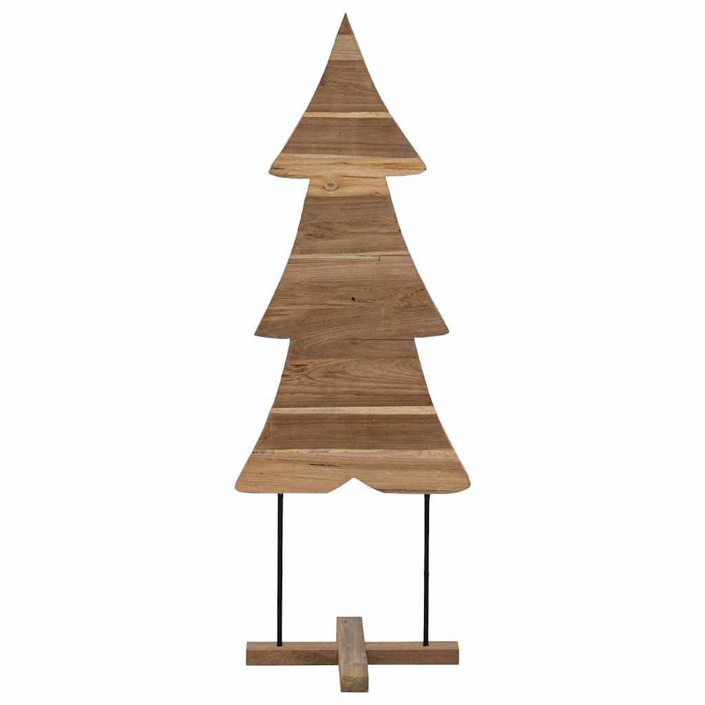 Arbre de Noël design en bois de teck massif pour décoration intérieure 90 cm – ComfortXL Outdoor Living - Image 5