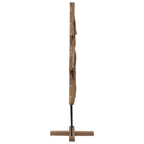 Arbre de Noël design en bois de teck massif pour décoration intérieure 90 cm – ComfortXL Outdoor Living - Image 4
