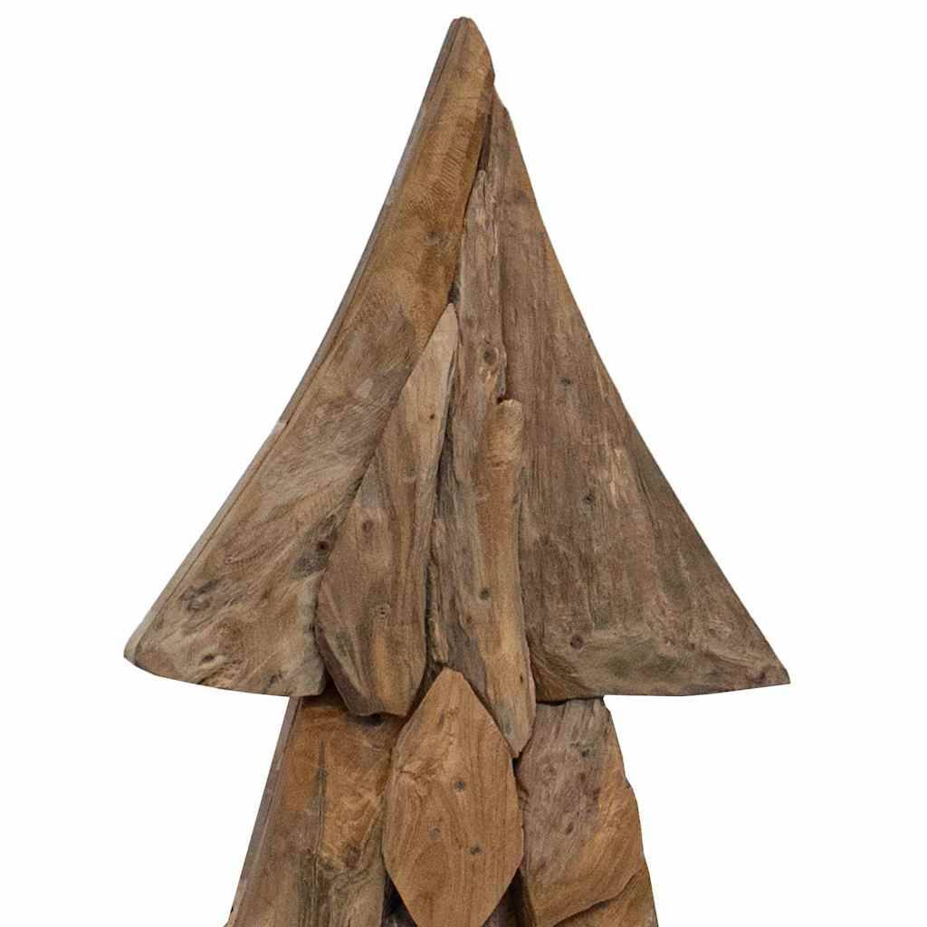 Arbre de Noël design en bois de teck massif pour décoration intérieure 90 cm – ComfortXL Outdoor Living - Image 6