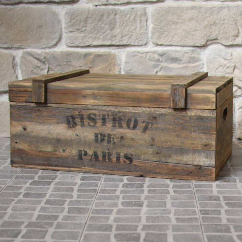 Coffre en bois 57 x 25 cm Chemin de campagne - Image 2