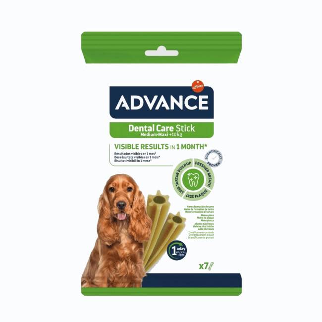 Friandises Advance Dental Care Stick pour chiens - 7 sticks 180 g