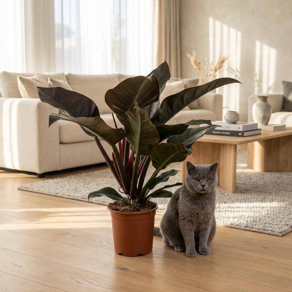 Philodendron Imperial Red - Pot de 19cm - Hauteur 60cm - Sans cache-pot - Plantes d'intérieur - Image 3