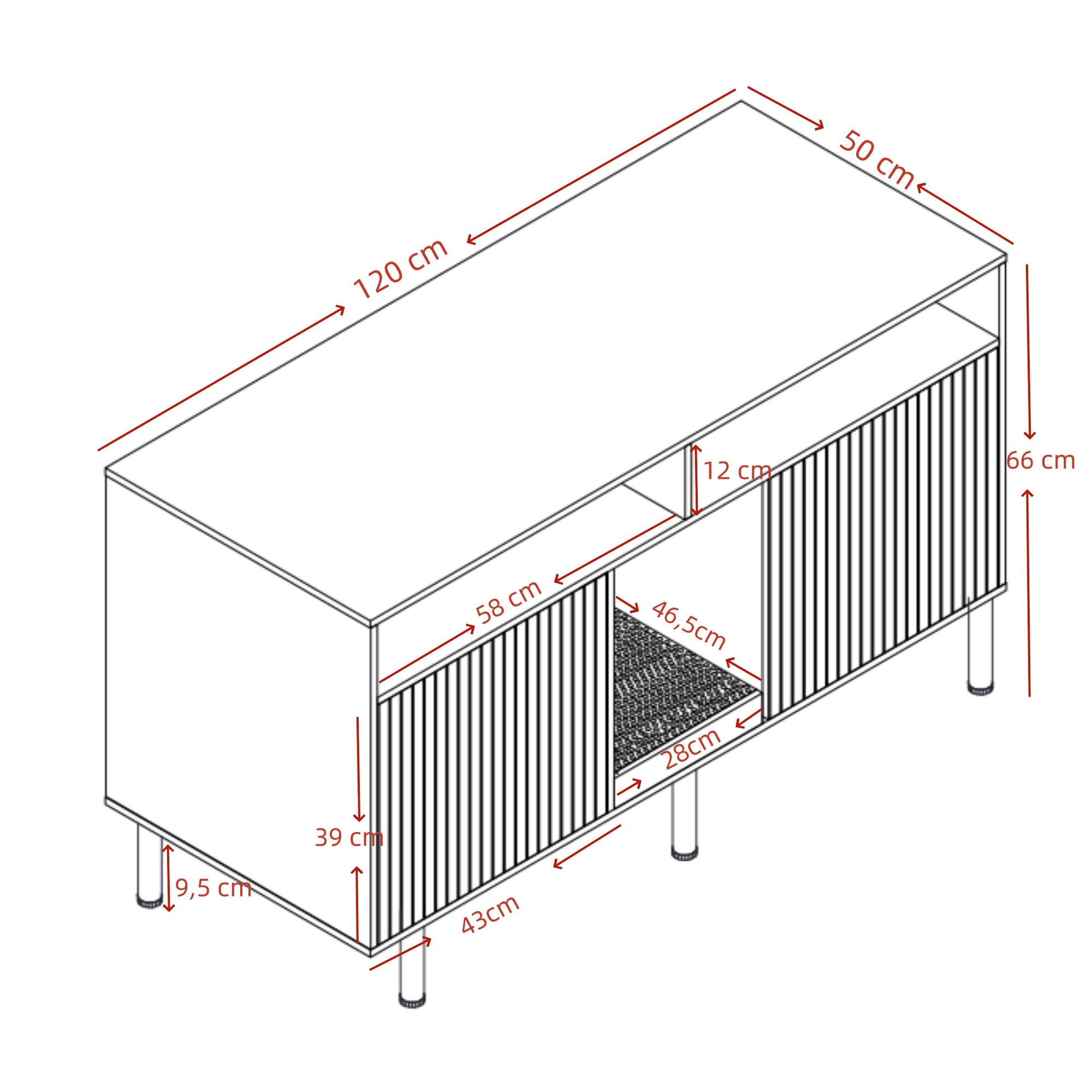 Meuble cache-litière en bois pour chat avec rangement et tapis 120x50x66cm Noyer - ComfortXL Outdoor Living - Image 3