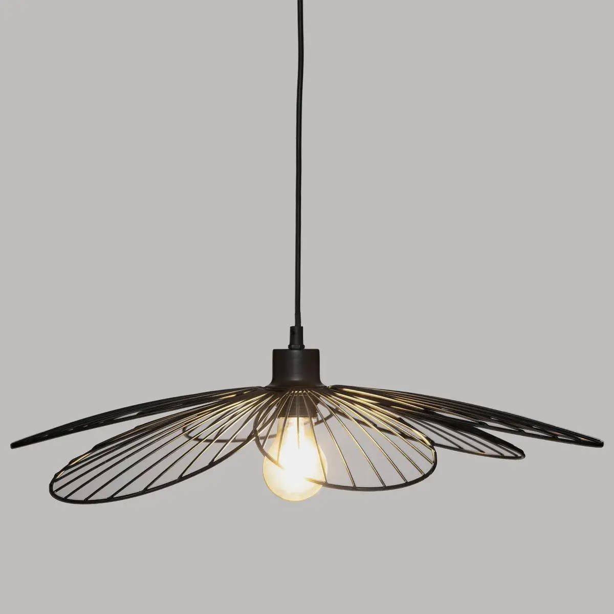 Suspension métal noir Fleur D57 Atmosphera - Image 3