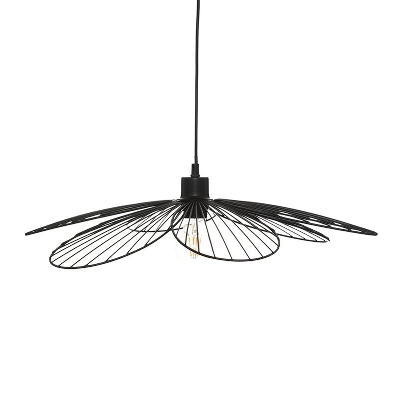 Suspension métal noir Fleur D57 Atmosphera - Image 1