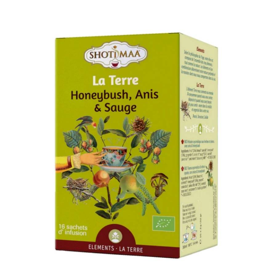 Infusion Tisane Bio La Terre Plante Naturelles Équilibre et Vitalité - Terreuse, Apaisante, Revitalisante, Parfumée - Image 1