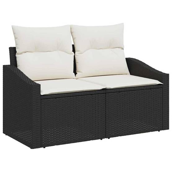 Salon Jardin Familial 9 pcs Polyrotin Marron avec Table et Canapés Modulables Espaces – ComfortXL Outdoor Living - Image 4