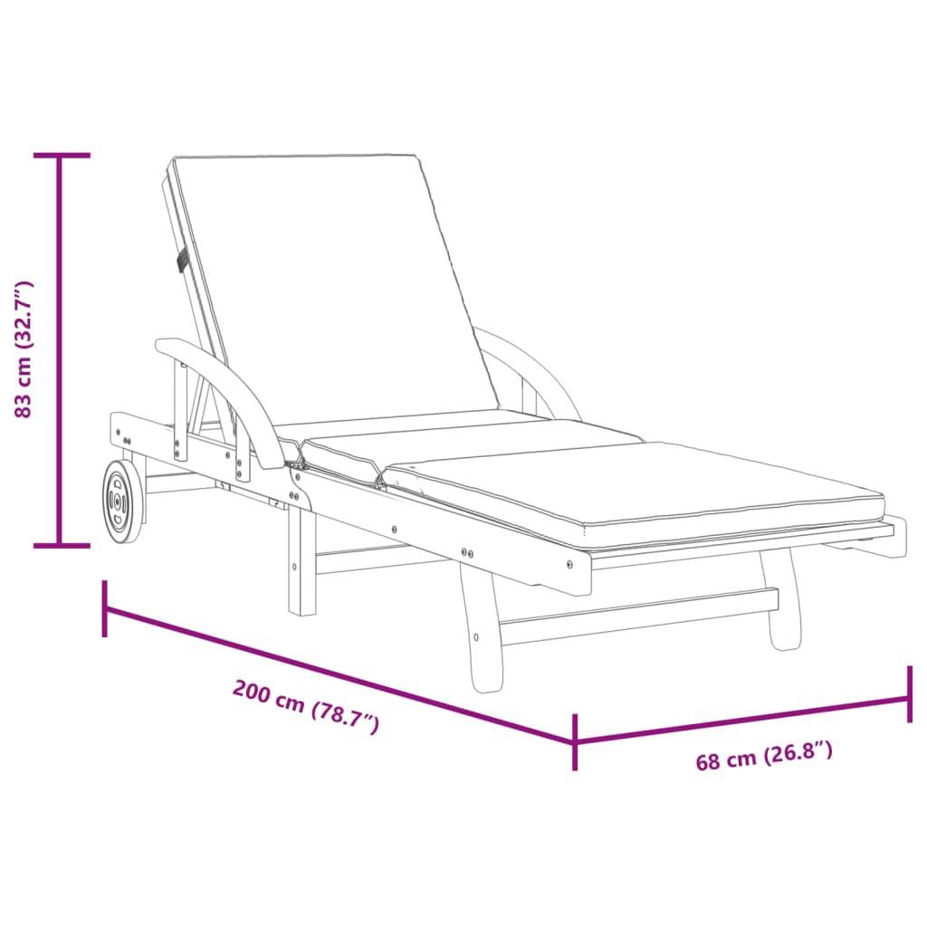 Duo Chaises Longues Acacia Huilé Table Intégrée Bain de Soleil Terrasse Foncés – ComfortXL Outdoor Living - Image 6